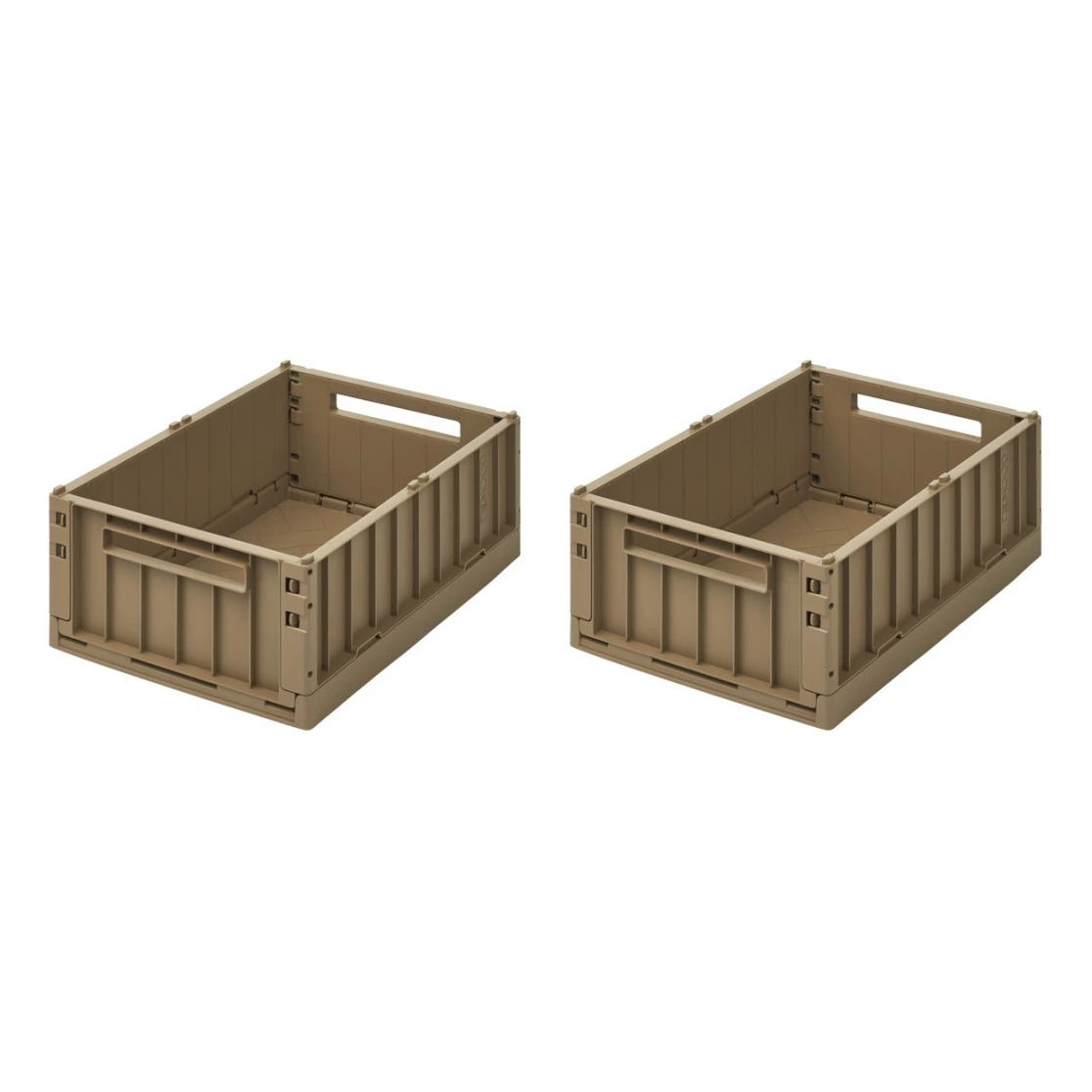 Weston Collapsible Crates - Set of 2 Brown Liewood Design Children 4 Weston Collapsible Crates - Set of 2 Brown Liewood Design Children - Image 4