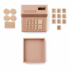 Wooden Cash Register Dusty Pink Liewood Toys and Hobbies Children -Liewood Sales Shop wooden cash register dusty pink liewood toys and hobbies children 2