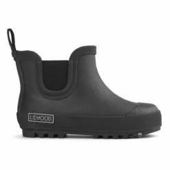 Ziggy Natural Rubber Fur-Lined Boots Black Liewood Shoes Baby, Children