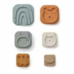 Zuzu Silicone Stacking Cubes Nude Liewood Toys and Hobbies Baby -Liewood Sales Shop zuzu silicone stacking cubes nude liewood toys and hobbies baby 2